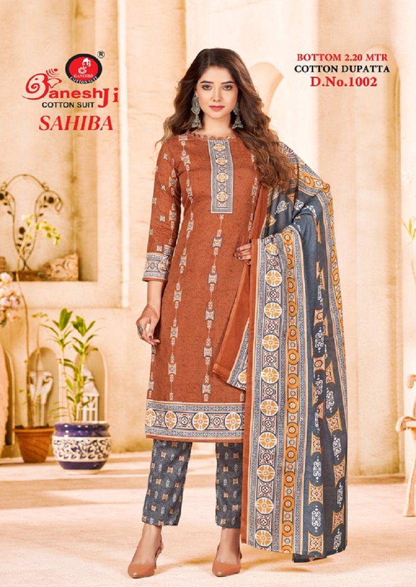 Ganeshji Sahiba Vol 1 Printed Cotton Dress Material Catalog
